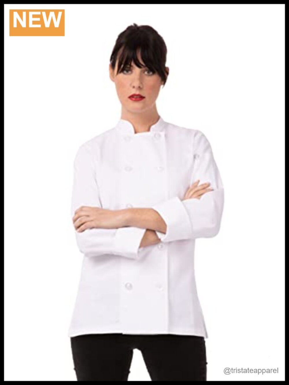 Women's Le Mans Chef Coat Polycotton Long Sleeve Uniform